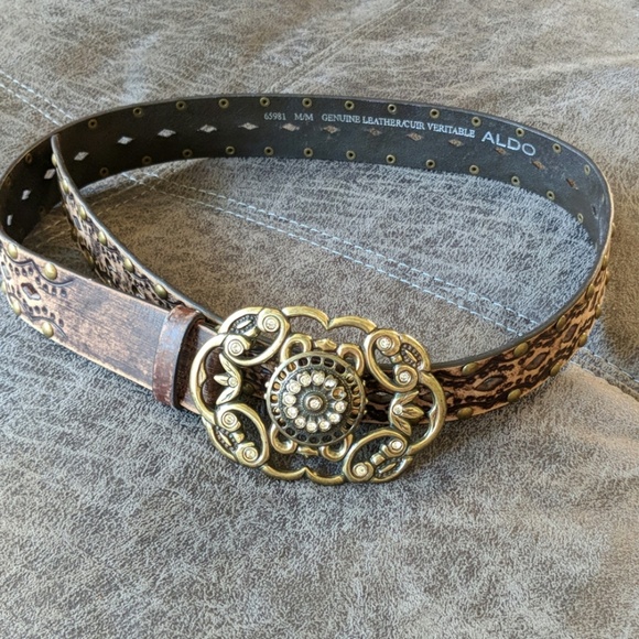 Aldo Accessories - Aldo Leather Belt Sz M